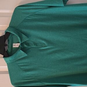 XERSION BRAND MEN'S GREEN SHORT SLEEVES COLARED POLO SHIRT SIZE XL